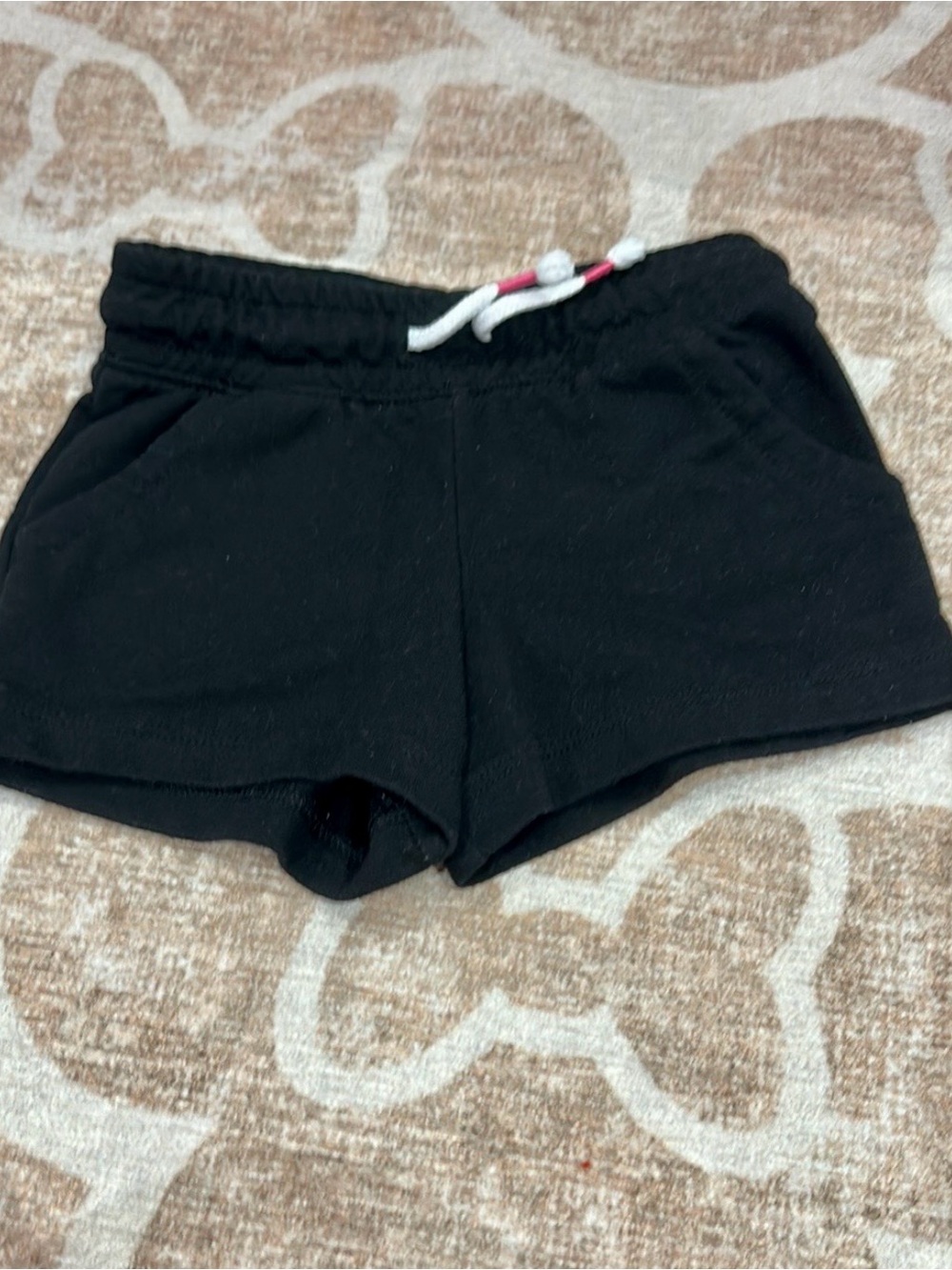 Black Kids Casual Pull-On Shorts